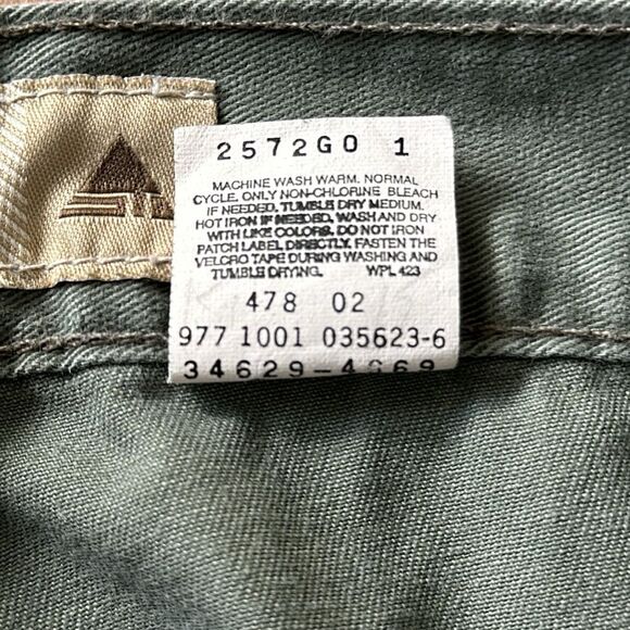 Levi’s Vintage SilverTab Khaki Cargo Green Shorts Size 42 - Picture 5 of 8